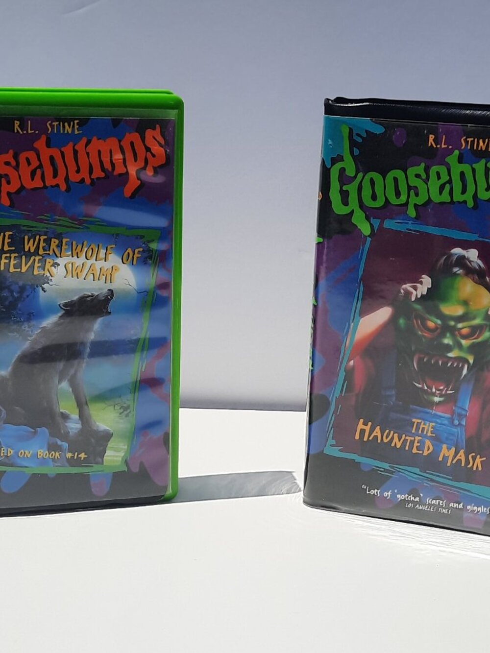 Vintage Goosebumps VHS Lot The Haunted Mask + Werewolf of Fever Swamp 90s